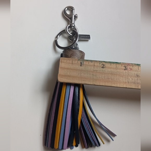 Coach Multicolor Tassel Keychain - Picture 5 of 5